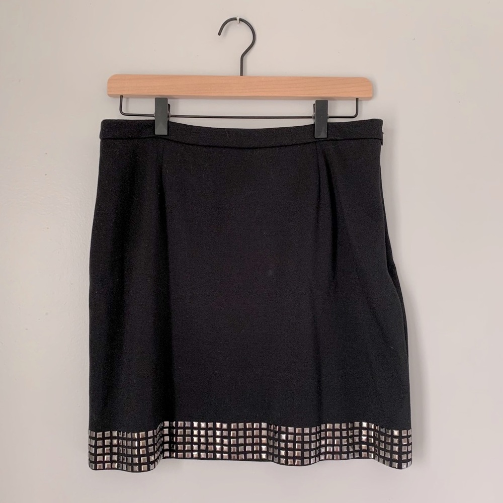 Michael Kors Black Studded Skirt